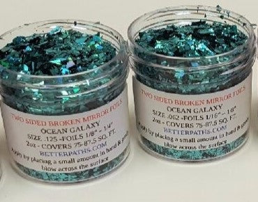 Two Sided Broken Mirror Foils