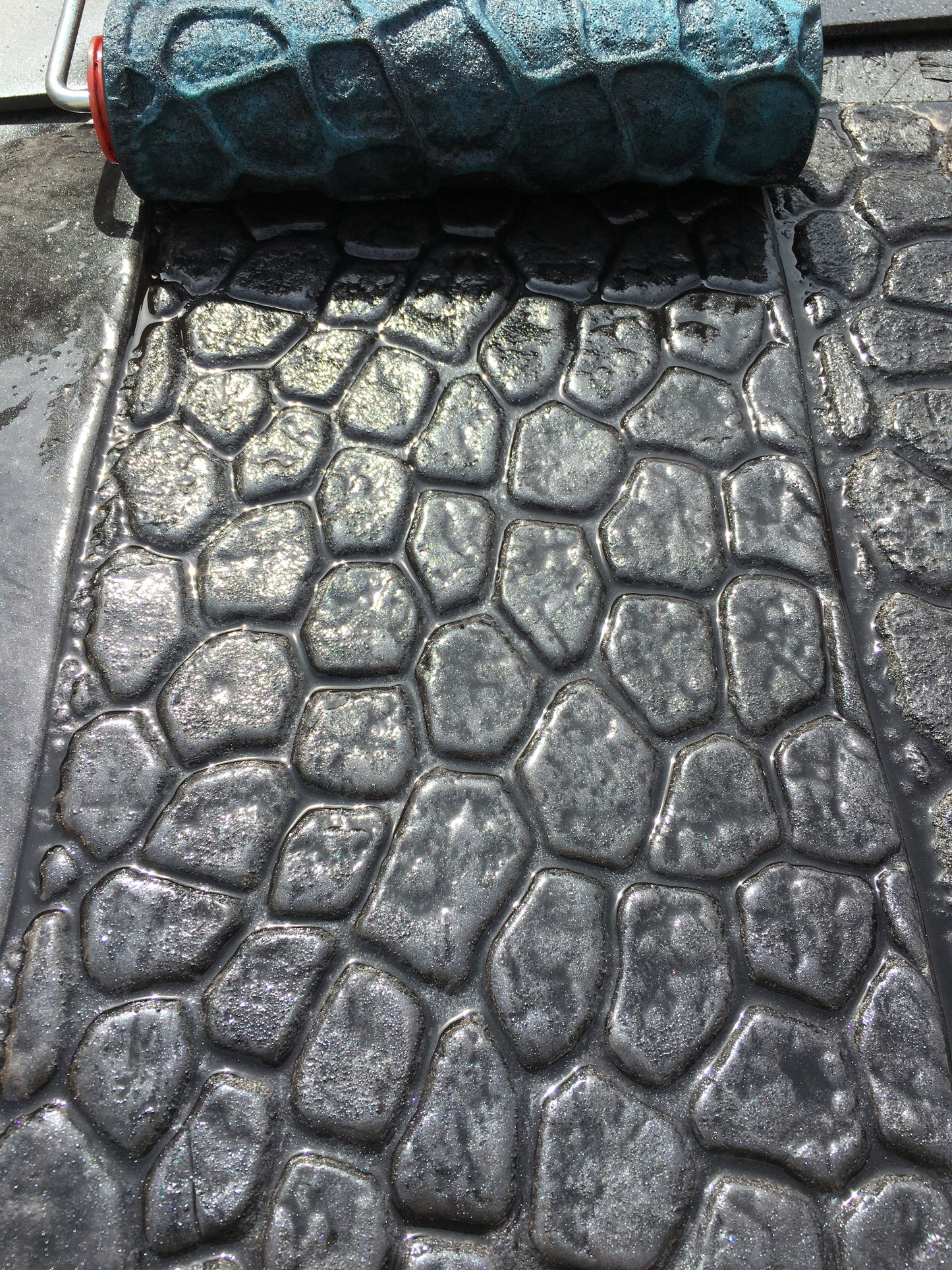Concrete Texture Roller - Cobble Stone Texture Roller