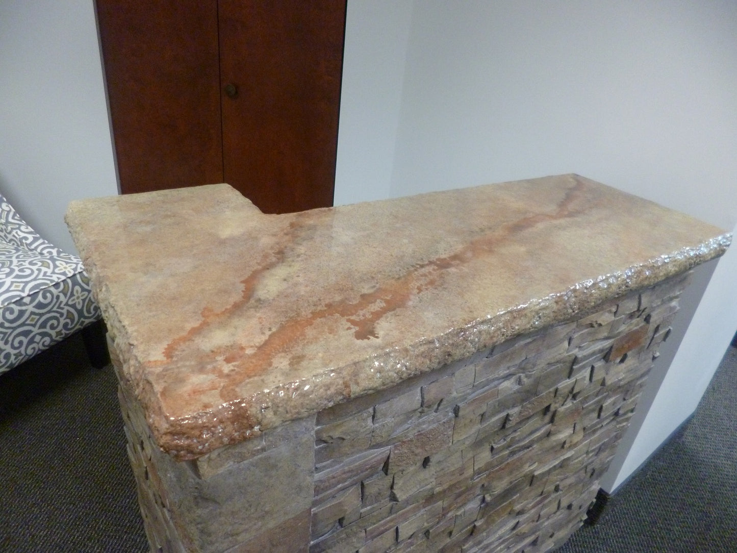 Concrete Countertop Edge Form Liners - Chiseled Edge Deluxe, 2" Wide X Approximately 7', 9.5" Length