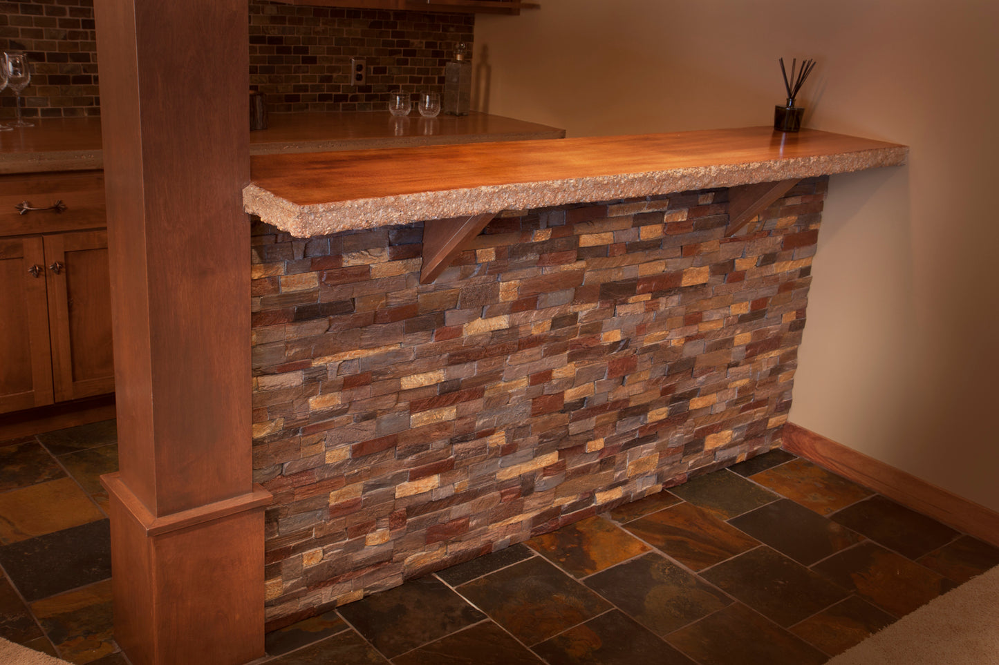 Concrete Countertop Edge Form Liners - Chiseled Edge Deluxe, 2" Wide X Approximately 7', 9.5" Length