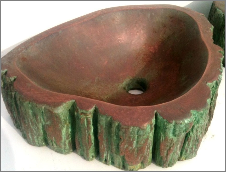 Concrete Sink Molds - Petrified Wood Sink Designs