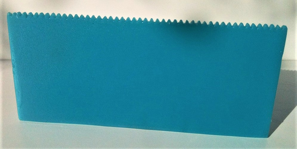 Epoxy Resin V-Notch Spreading Tool - Best Epoxy Spreader - Very Flexible, Very Durable, Approx. 8,1/2" Wide x 3,1/2" Long & Approx. 3/8" Thick