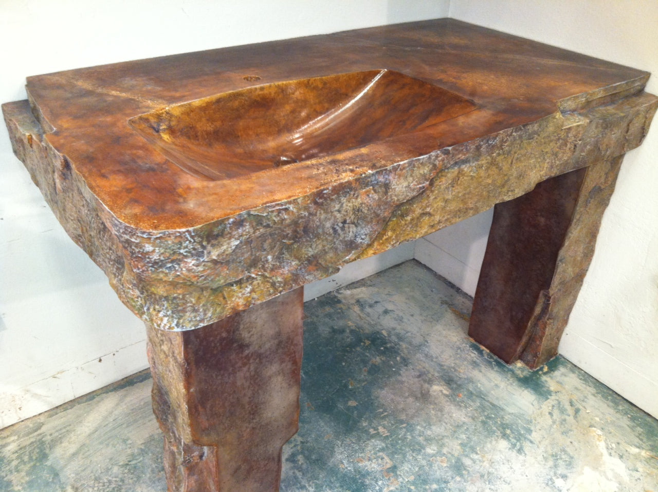 Quarry Stone A, Concrete Countertop And Fireplace Mantle Form-Liner 6-1/2" x 6'