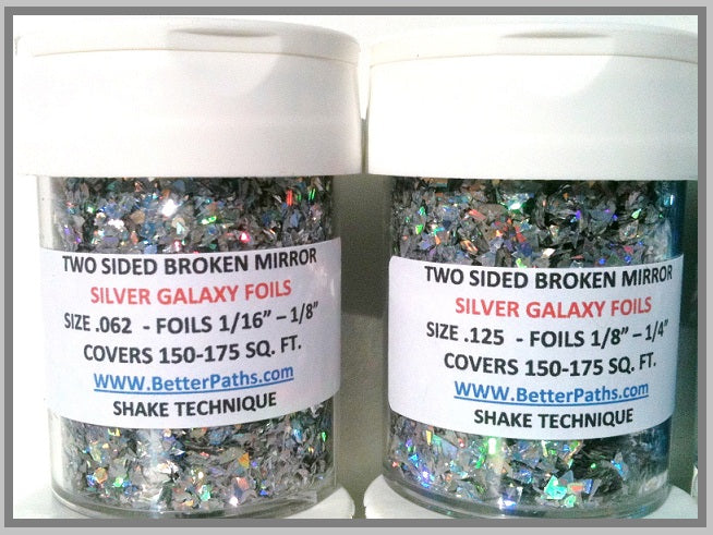 Two Sided Broken Mirror Foils