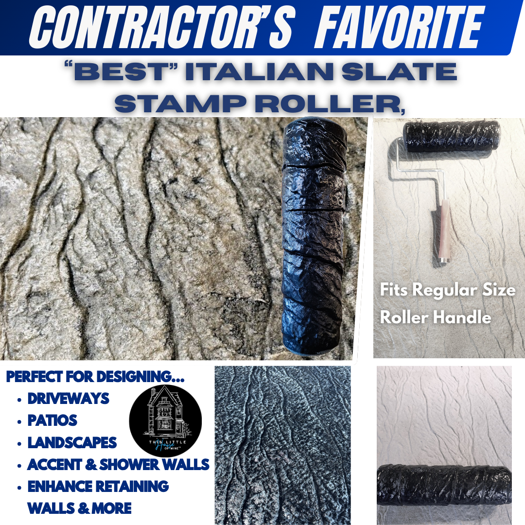Best Italian Slate Stamp Roller, Concrete Stamping Texture Roller