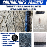 Best Italian Slate Stamp Roller, Concrete Stamping Texture Roller
