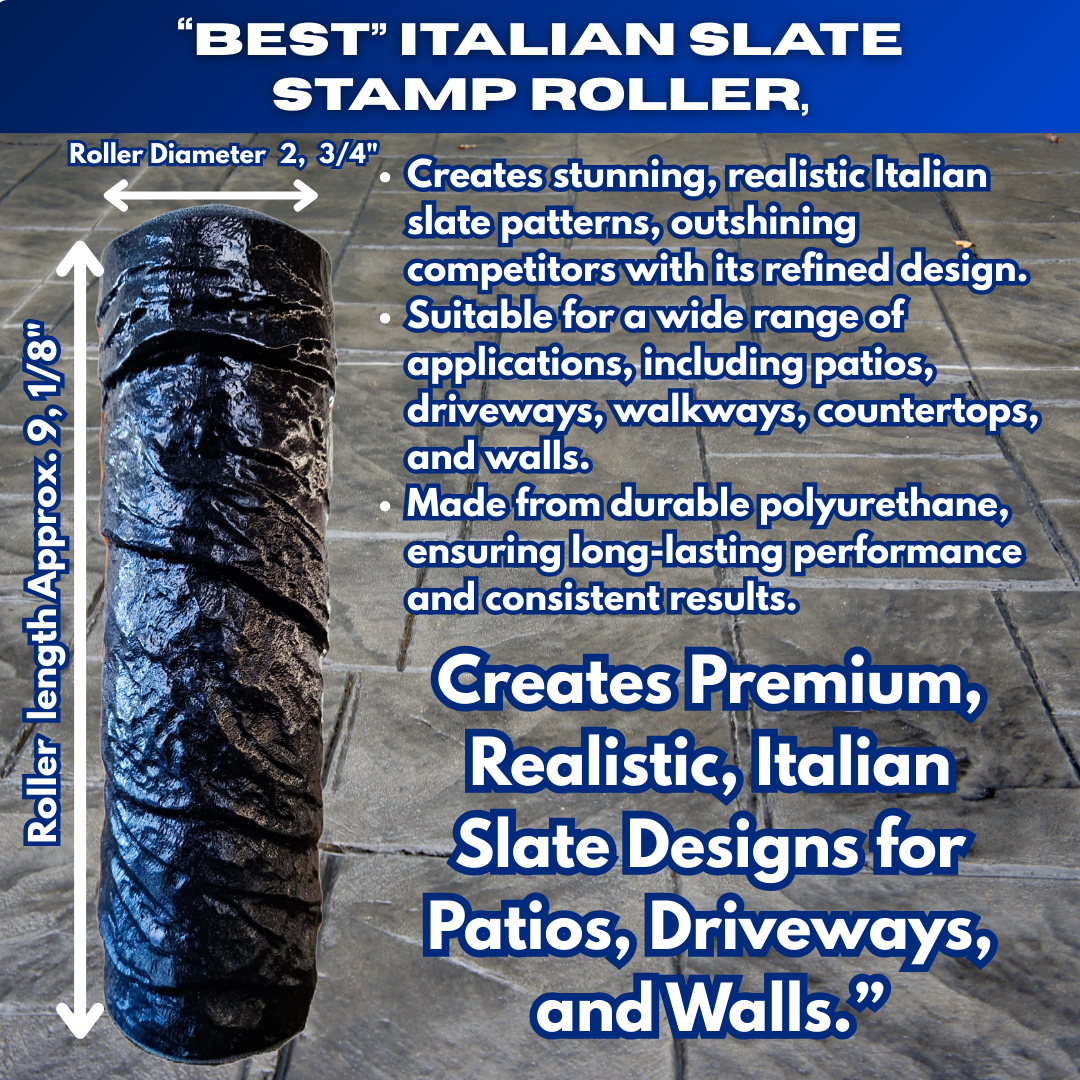 Best Italian Slate Stamp Roller, Concrete Stamping Texture Roller
