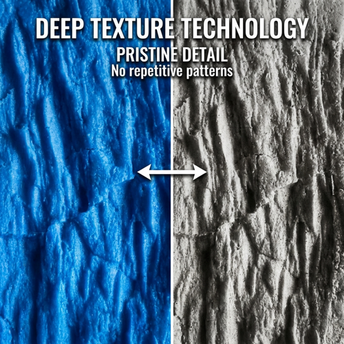 Concrete Masonry Form Stamp Set, 2 Stamps, 7.5"x5.5" & 6"x5"