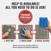 Concrete Masonry Form Stamp Set, 2 Stamps, 7.5"x5.5" & 6"x5"