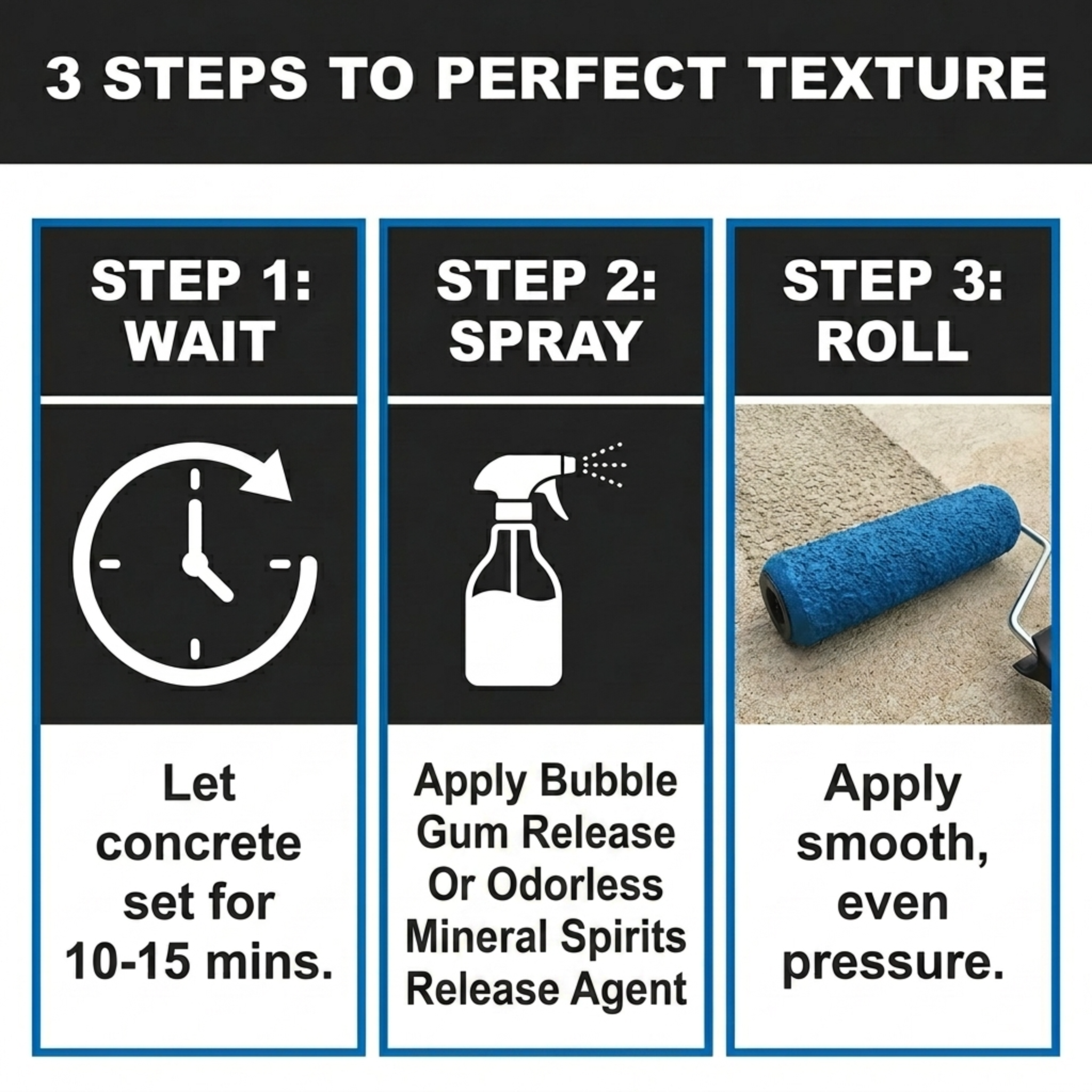 Concrete Texture Rollers - Classy Granite Design Texture Roller