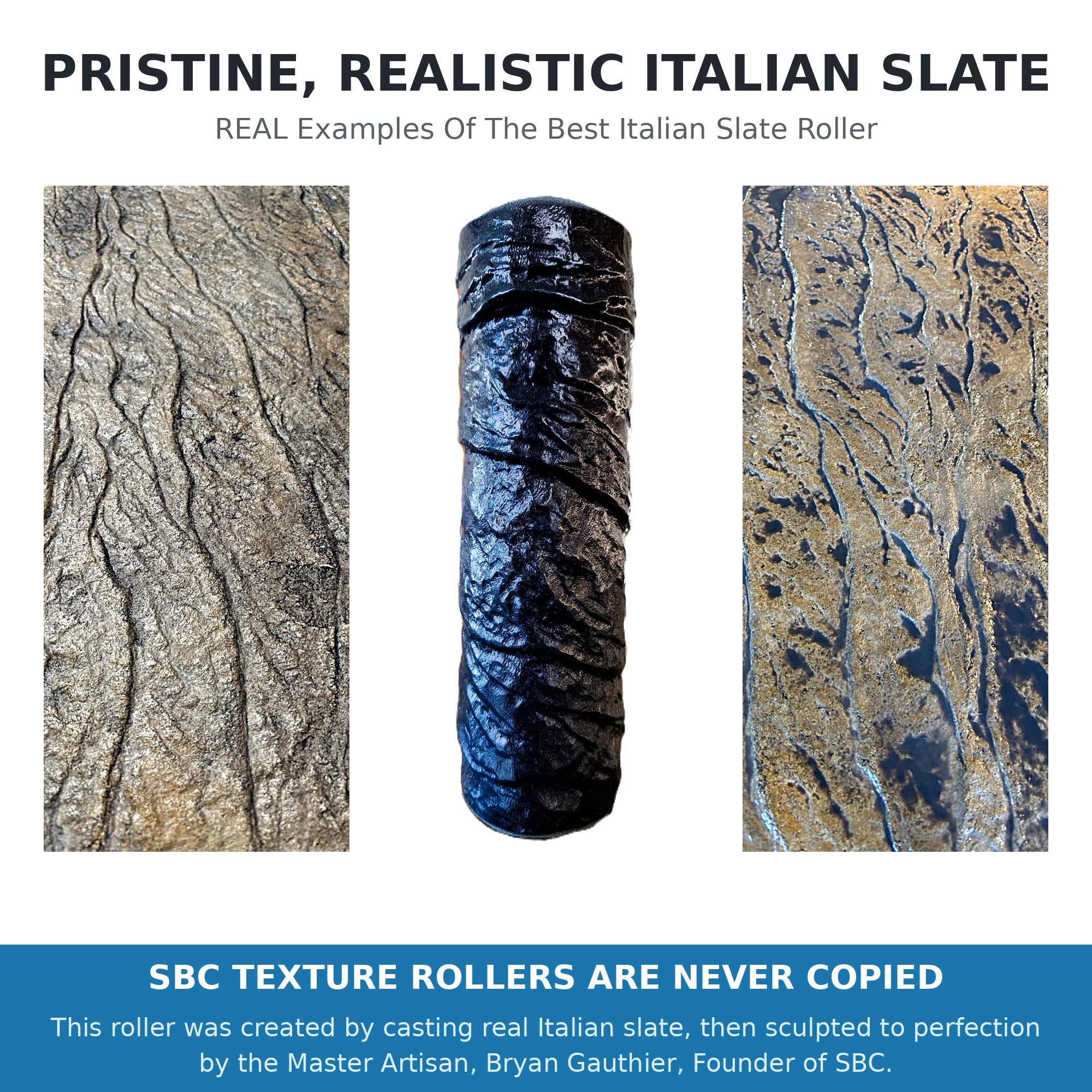 Best Italian Slate Stamp Roller, Concrete Stamping Texture Roller