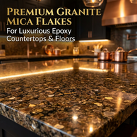 Mica Flakes-Large Natural Granite, 1, 1/2" TO 3" - 1lb Bag or 25lb Bag