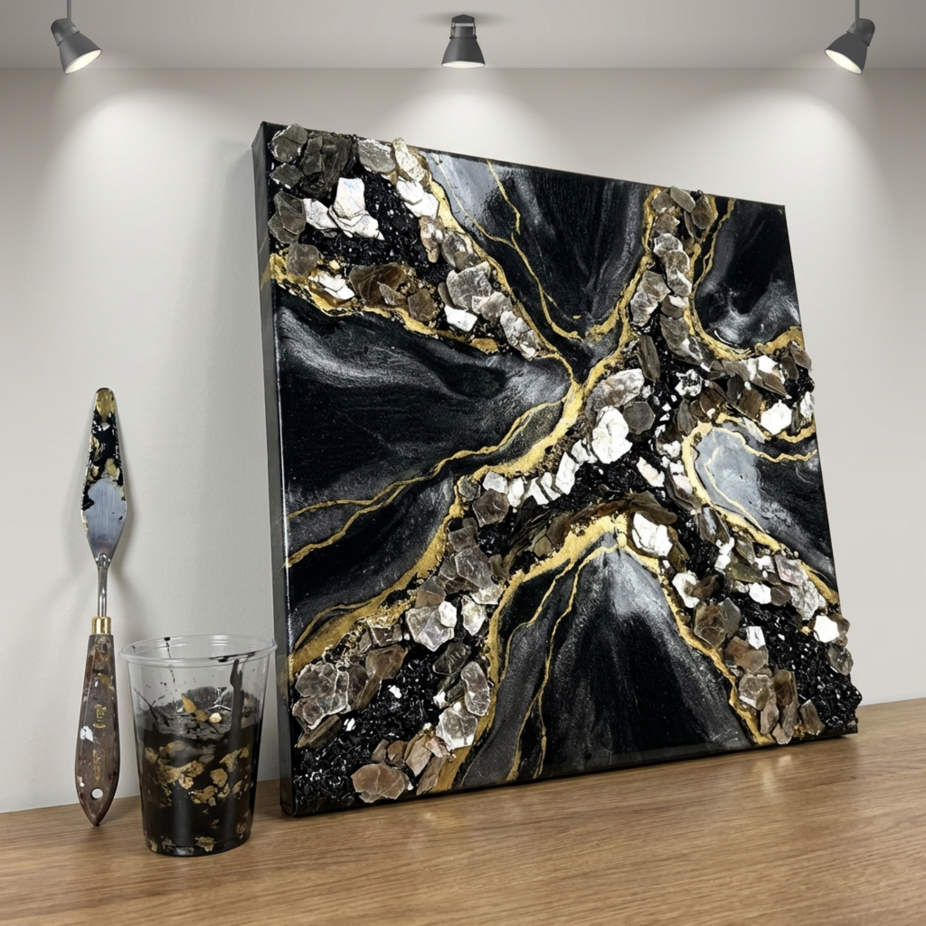 Mica Flakes-Large Natural Granite, 1, 1/2" TO 3" - 1lb Bag or 25lb Bag