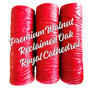 Premium Walnut, Reclaimed Oak & Royal Cathedral Concrete Stamping Roller Set