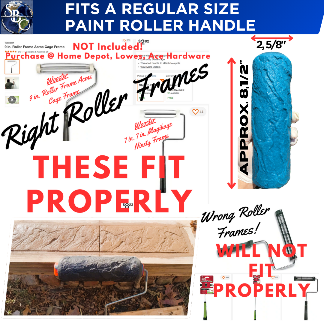 Concrete Texture Rollers–The "Original" Weathered Flagstone Texture Roller
