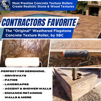 Concrete Texture Rollers–The "Original" Weathered Flagstone Texture Roller