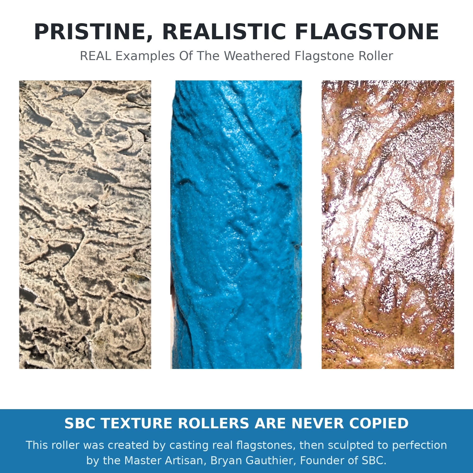 Concrete Texture Rollers–The "Original" Weathered Flagstone Texture Roller