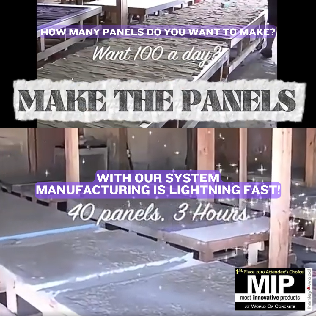 Large Concrete Panel Molds, For Creating Large Water Walls, Retaining Walls, 3'x4' Molds