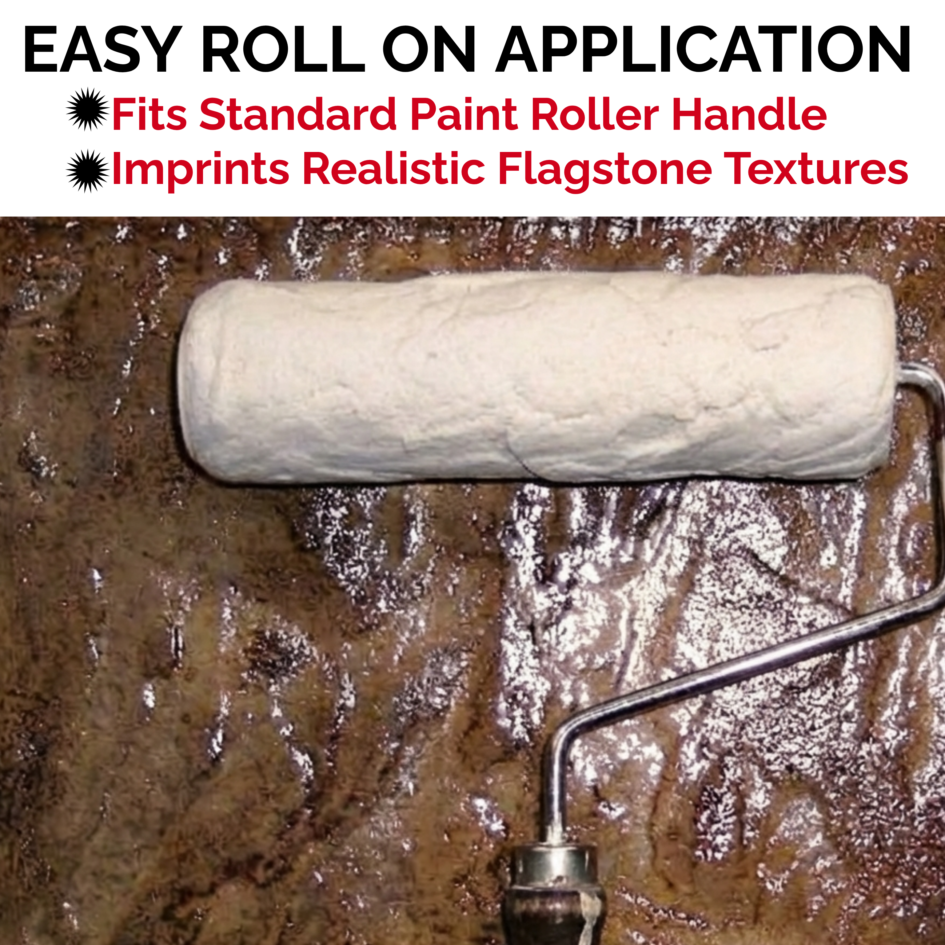 Concrete Texture Rollers–The "Original" Weathered Flagstone Texture Roller
