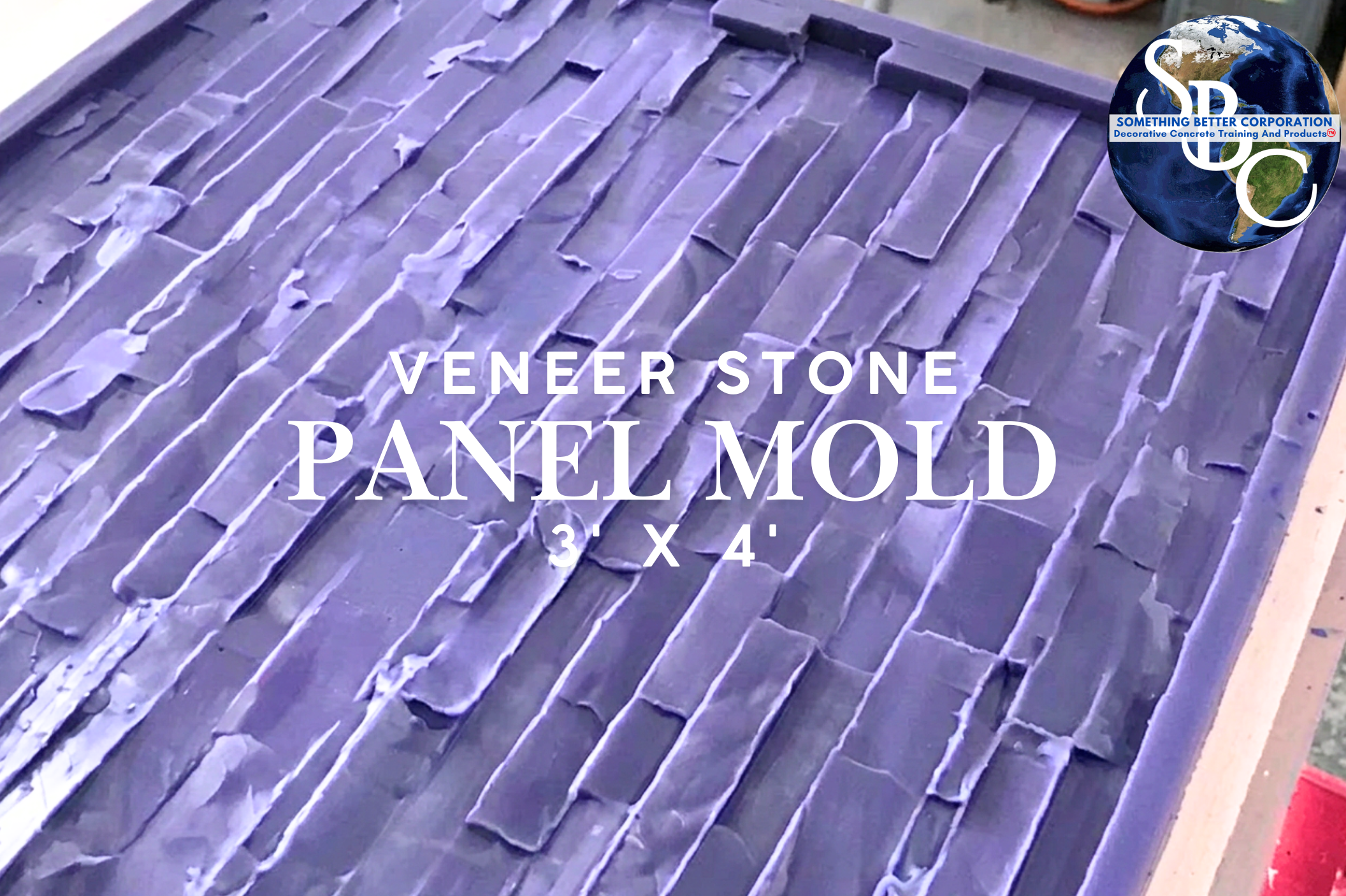 Large Concrete Panel Molds, For Creating Large Water Walls, Retaining Walls, 3'x4' Veneer Stone Molds