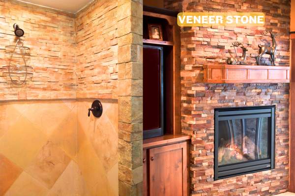 Multiple concrete veneer panels