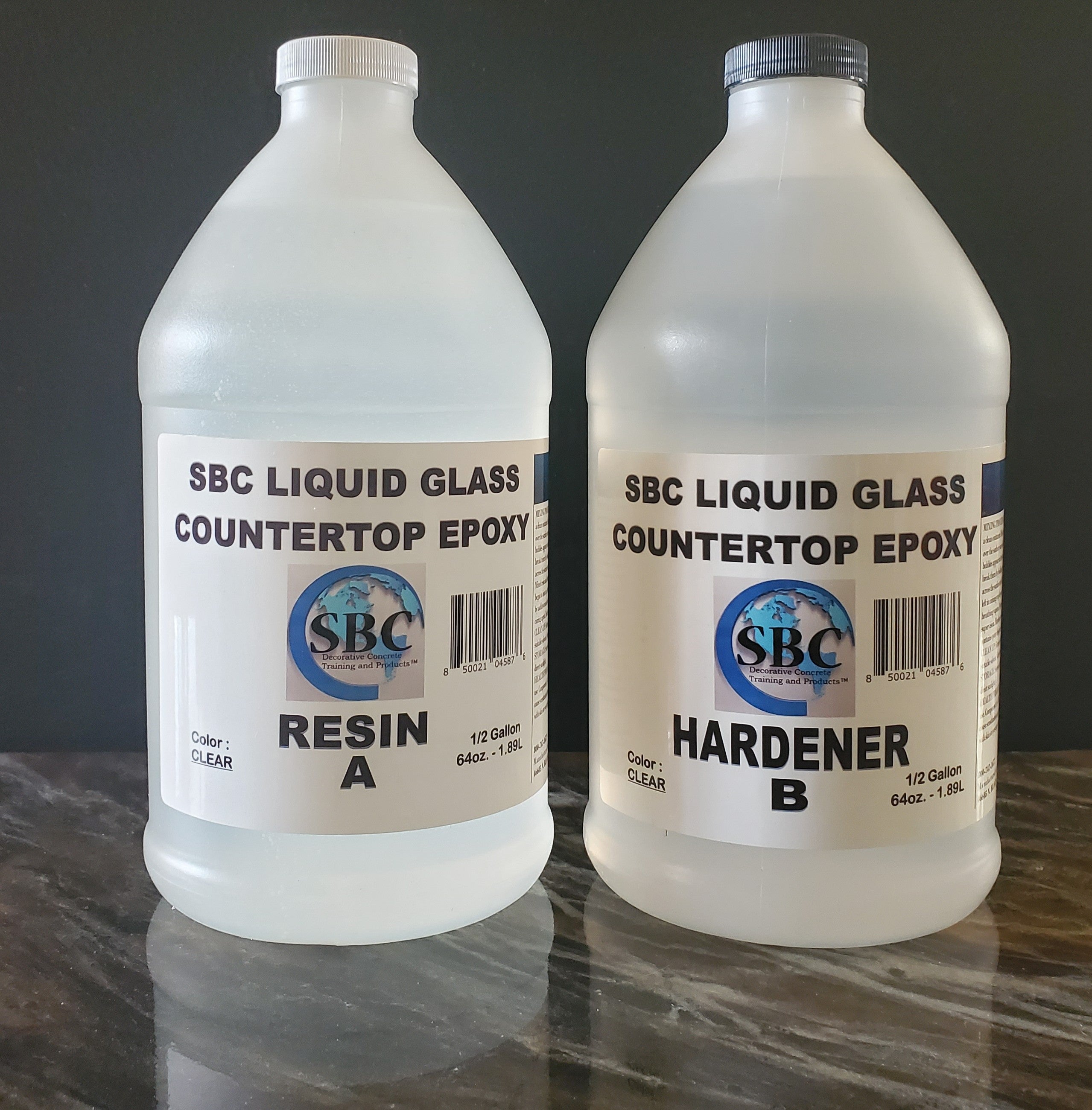 SBC Liquid Glass Countertop Epoxy 1 Gallon & 1 Gallon Kits