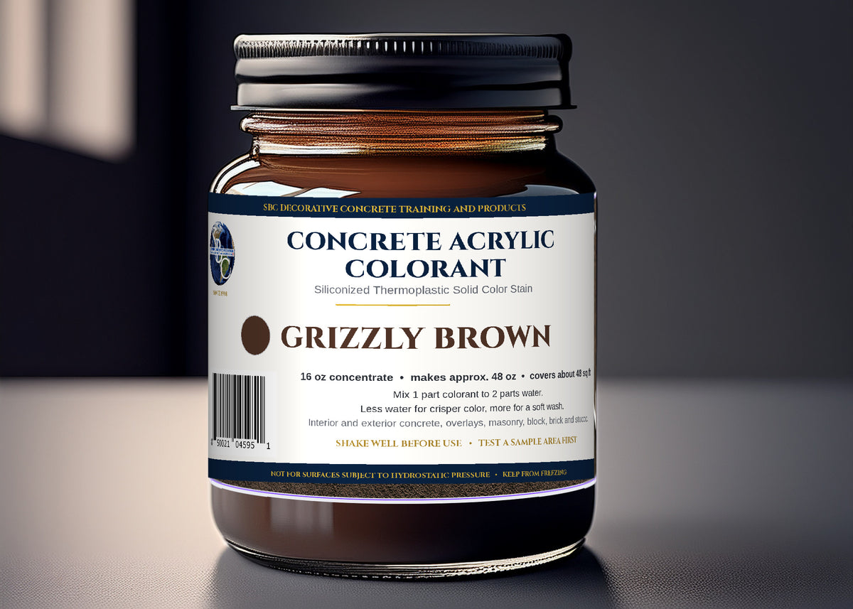 SBC Concrete Acrylic Colorant, Siliconized Thermoplastic Solid Color Stain for Patios, Walls, Floors and Masonry