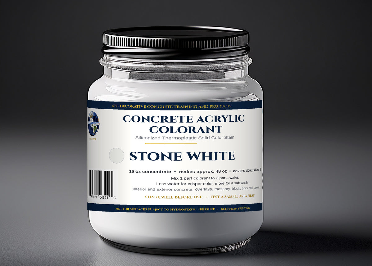 SBC Concrete Acrylic Colorant, Siliconized Thermoplastic Solid Color Stain for Patios, Walls, Floors and Masonry