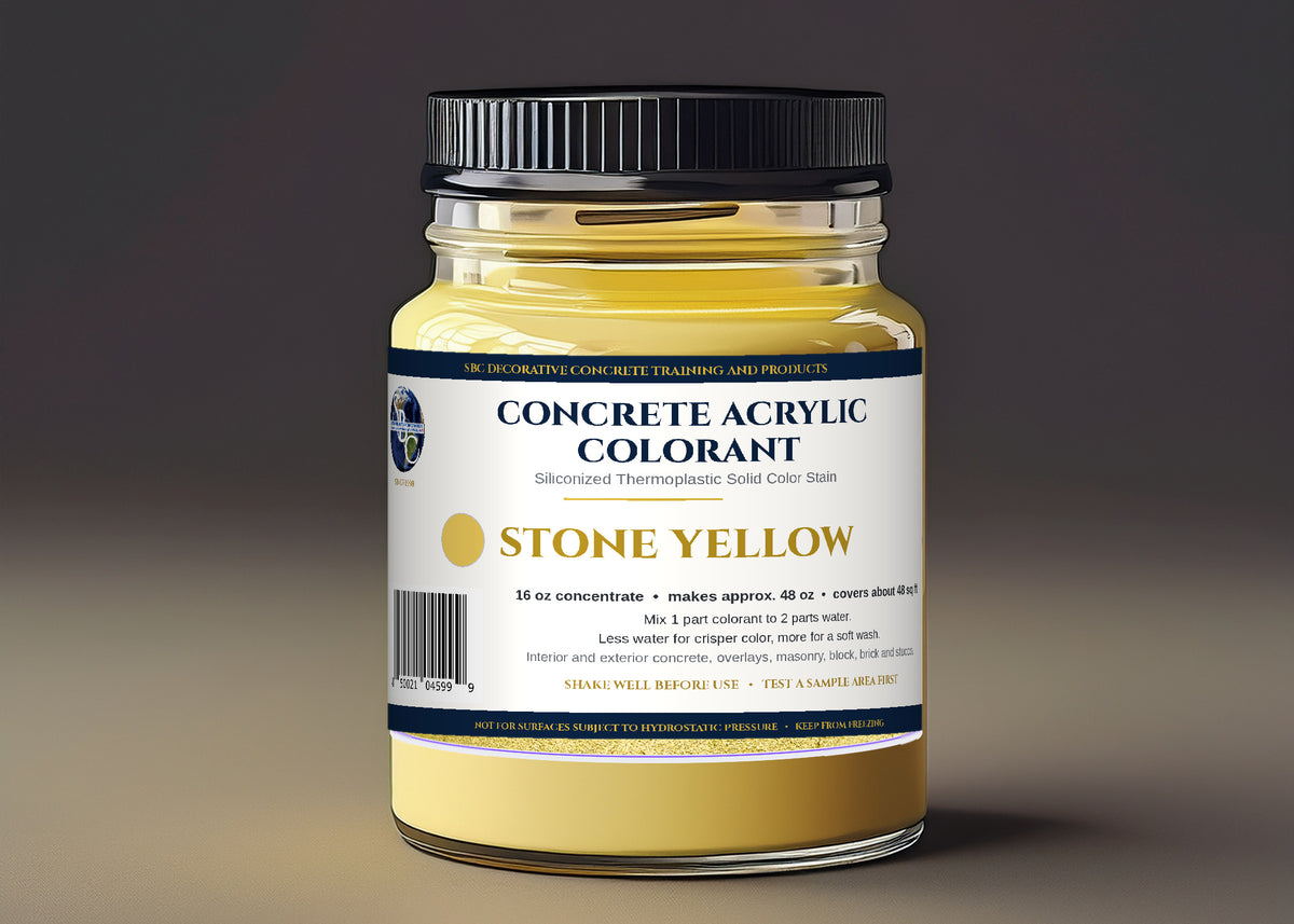 SBC Concrete Acrylic Colorant, Siliconized Thermoplastic Solid Color Stain for Patios, Walls, Floors and Masonry