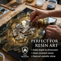 Mica Flakes-Large Natural Granite, 1, 1/2" TO 3" - 1lb Bag or 25lb Bag