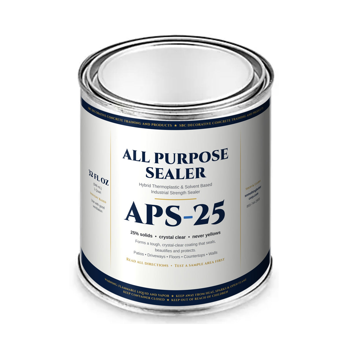 SBC All Purpose Sealer APS-25, 32 oz quart metal can