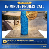 Weathered Flagstone Project Kit: Roller, 2 Colorants, Mica & Sealer + FREE 15-Min Call with Bryan