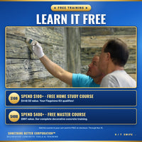 Weathered Flagstone Project Kit: Roller, 2 Colorants, Mica & Sealer + FREE 15-Min Call with Bryan
