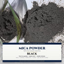 Black mica powder, 100% pure cosmetic grade, 4 oz