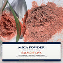 Salmon Lava mica powder, 100% pure cosmetic grade, 4 oz