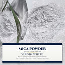 Virgin White mica powder, 100% pure cosmetic grade, 4 oz