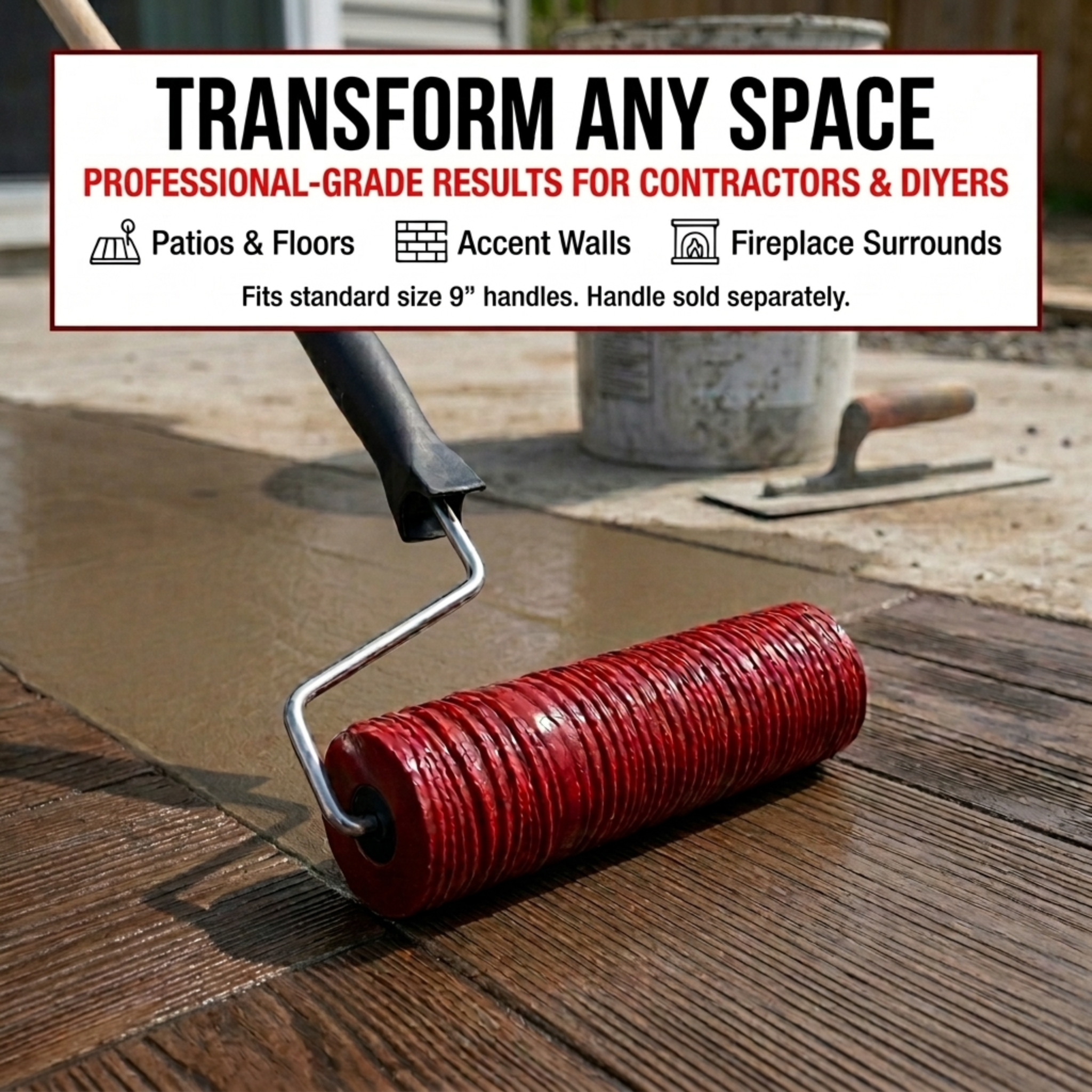 Premium Wood Grain Rollers, Common Plank, Weathered Pine, etc. (Superior Wood Grain Set)