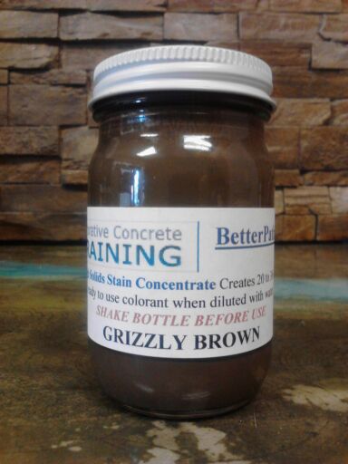 Concrete Acrylic Colorant-Grizzly-Brown-32oz