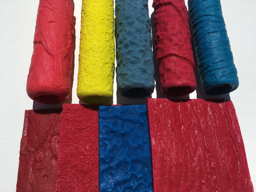 Concrete Texture Rollers-Best masonry texture roller Pro Kit-5 Rollers, 4 Stamps-Use For Forming Concrete Into Realistic Stone Textures