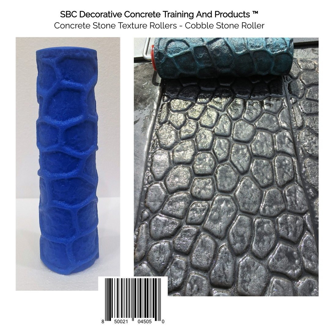 Concrete Texture Roller - Cobble Stone Texture Roller
