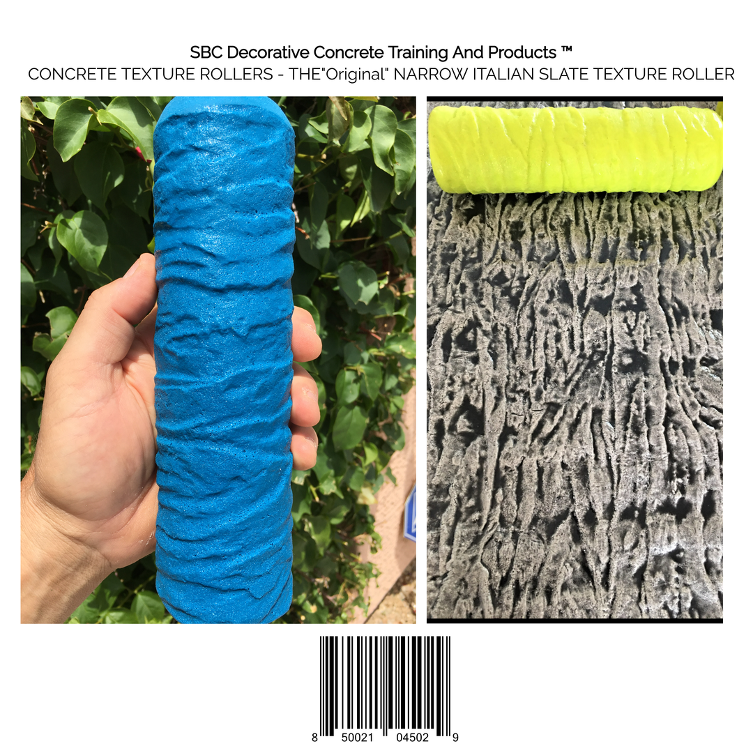 Concrete Texture Rollers - The "Original" Narrow Italian Slate Texture Roller