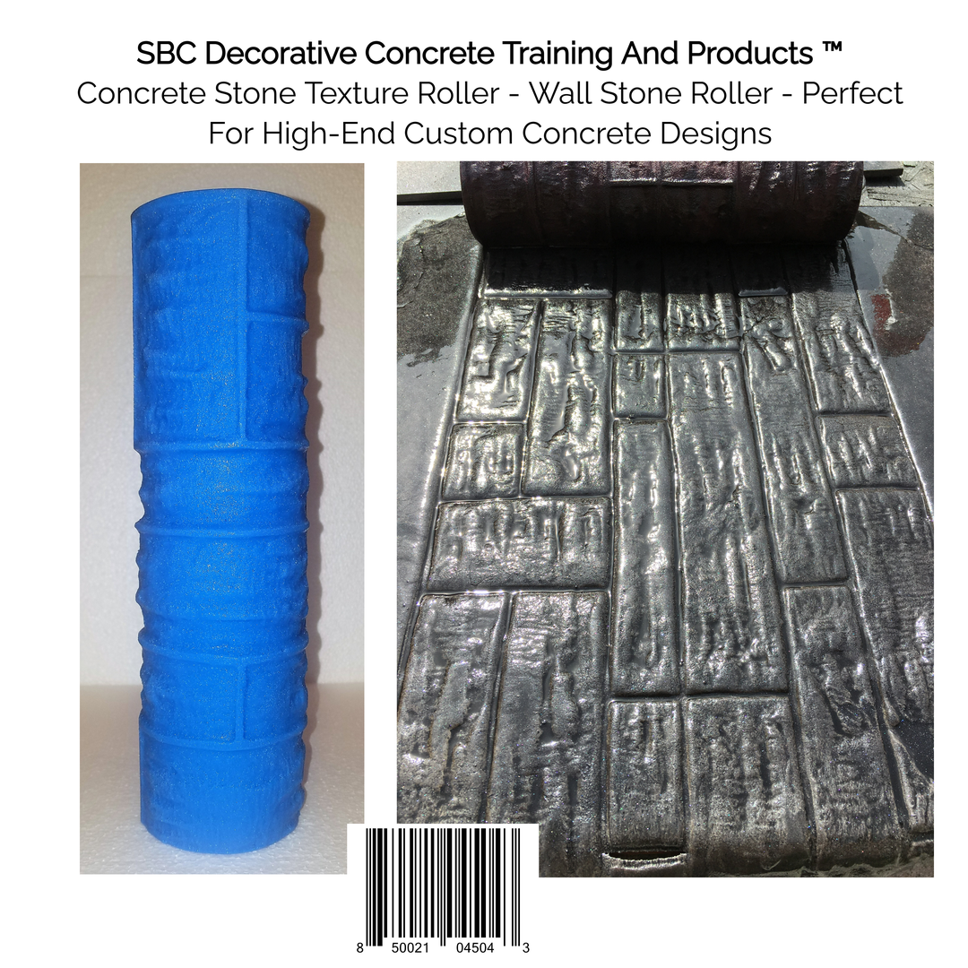 Concrete Texture Rollers - TheOriginal Weathered Flagstone Concrete  Texture Roller – SBC Decorative Concrete Training and Products ™