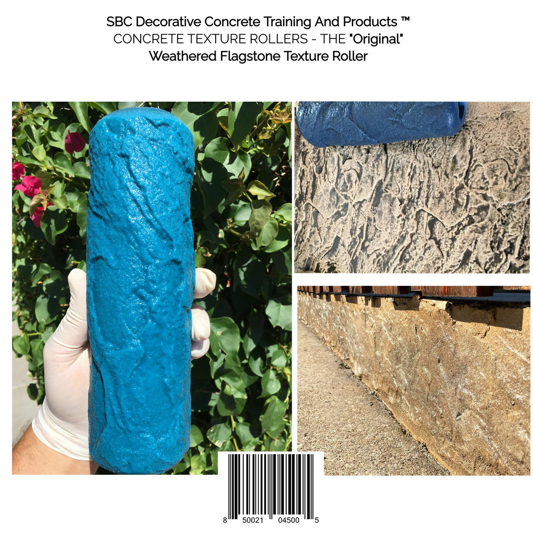 Concrete Texture Rollers–The "Original" Weathered Flagstone Texture Roller
