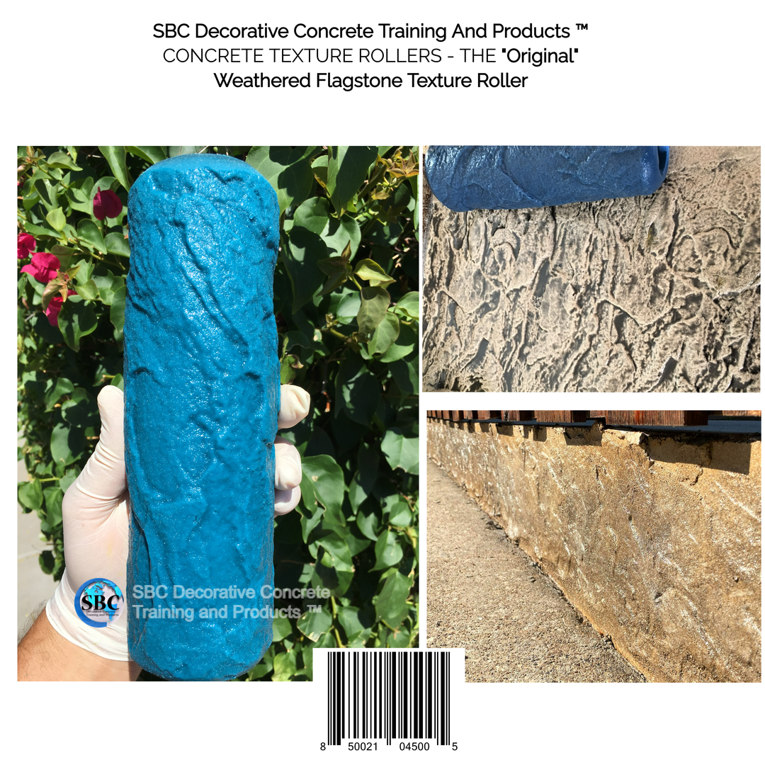 Concrete Texture Rollers–The "Original" Weathered Flagstone Texture Roller