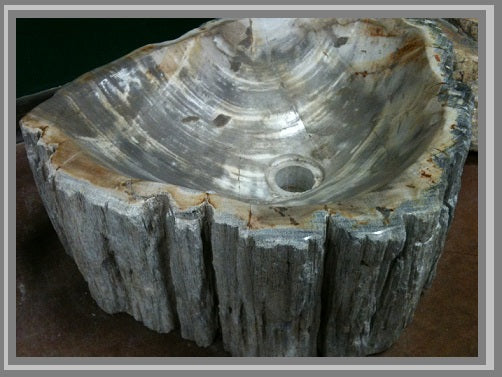 Concrete Sink Molds - Petrified Wood Sink Designs