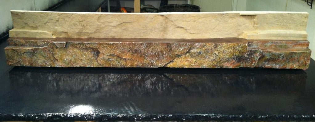 Quarry Stone A, Concrete Countertop And Fireplace Mantle Form-Liner 6-1/2" x 6'