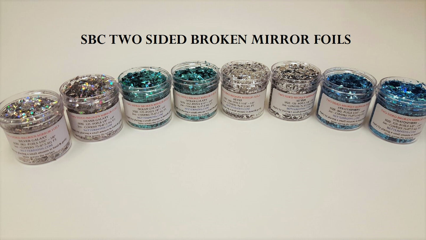 Two Sided Broken Mirror Foils