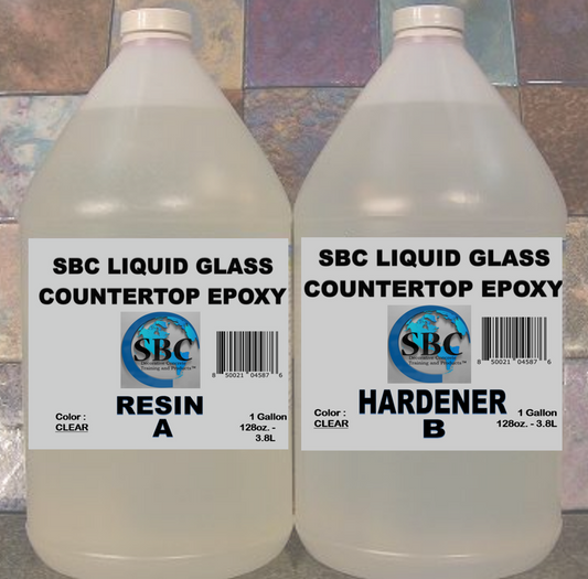 SBC Liquid Glass Countertop Epoxy 1 Gallon & 1 Gallon Kits