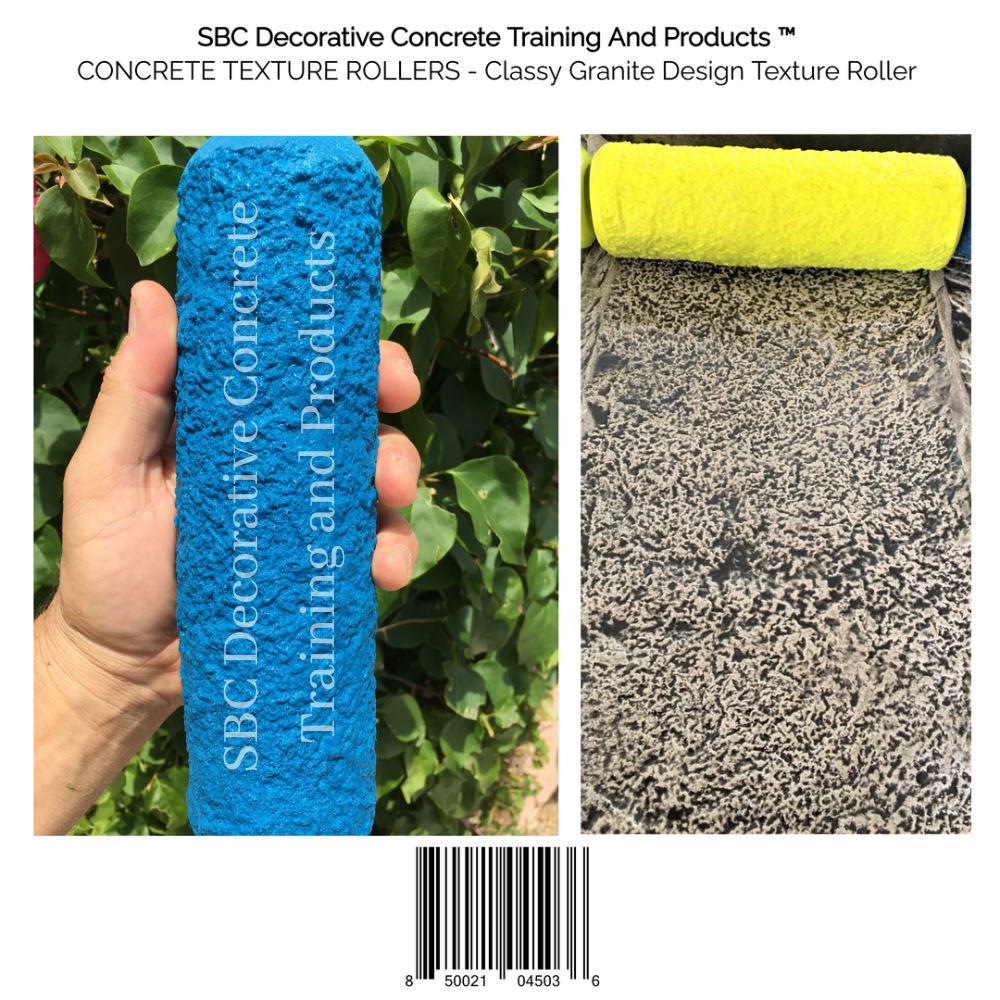Concrete Texture Rollers - TheOriginal Medium Italian Slate Concrete Texture  Roller – SBC Decorative Concrete Training and Products ™